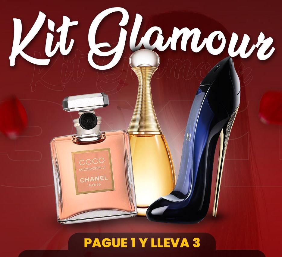 Kit Glamour perfumes importados (Paga 1 lleva 3)