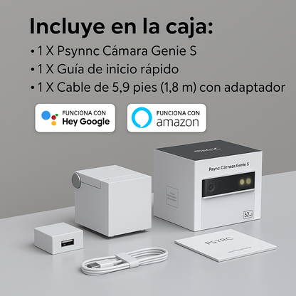 Cámara de seguridad inteligente para el hogar con Wi-Fi + REGALO