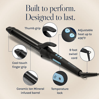 Rizador Profesional de Cabello 32mm | Ondas y Rizos Perfecto