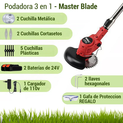 Guadañadora Podadora -  MasterBlade + BATERIA EXTRA